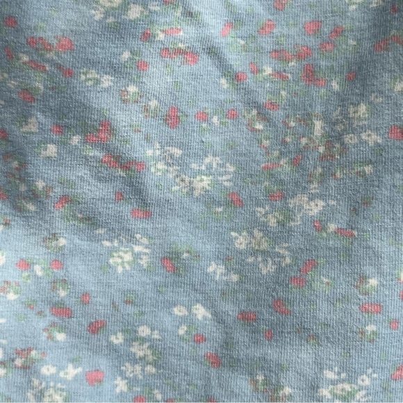 Stitch & Pine Blue Floral Cut Out Long Sleeve Bodysuit Large - Picture 4 of 10